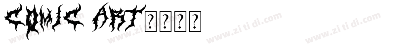 Comic Art字体转换